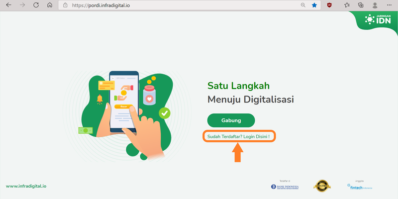 Registrasi Dashboard Portal Digital Tanpa Kode Event Sudah login.png