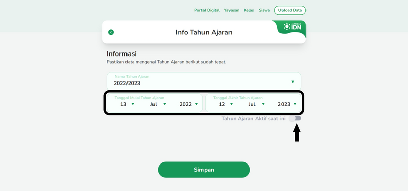 Merubah Tahun Ajaran Yang Aktif TA6.png