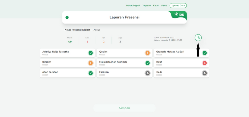 Melihat Laporan Presensi Digital Siswa 4.png