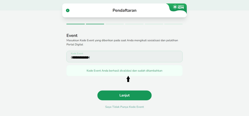 Registrasi PORDI Menggunakan Kode Event k13.png