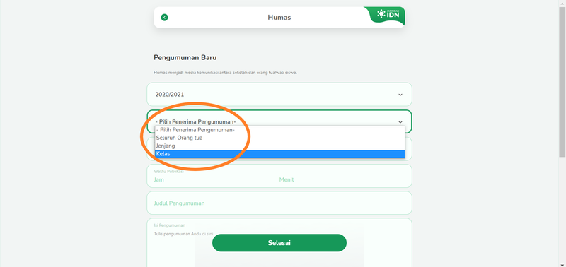 Membuat Pengumuman Berdasarkan Kelas Step 200.png