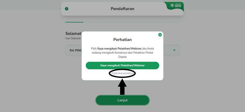 Registrasi PORDI Tanpa Kode Event Event Tanpa Pelatihan.png