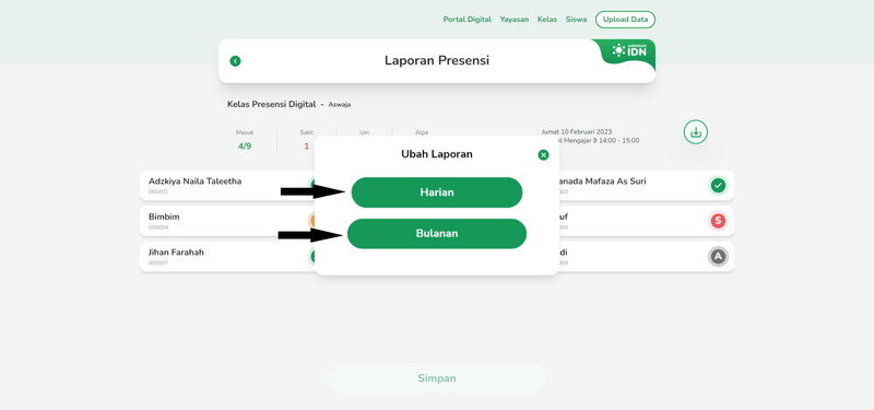 Melihat Laporan Presensi Digital Siswa 5.png