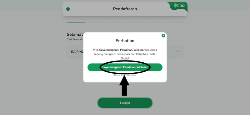 Registrasi PORDI Menggunakan Kode Event Event Pelatihan.png
