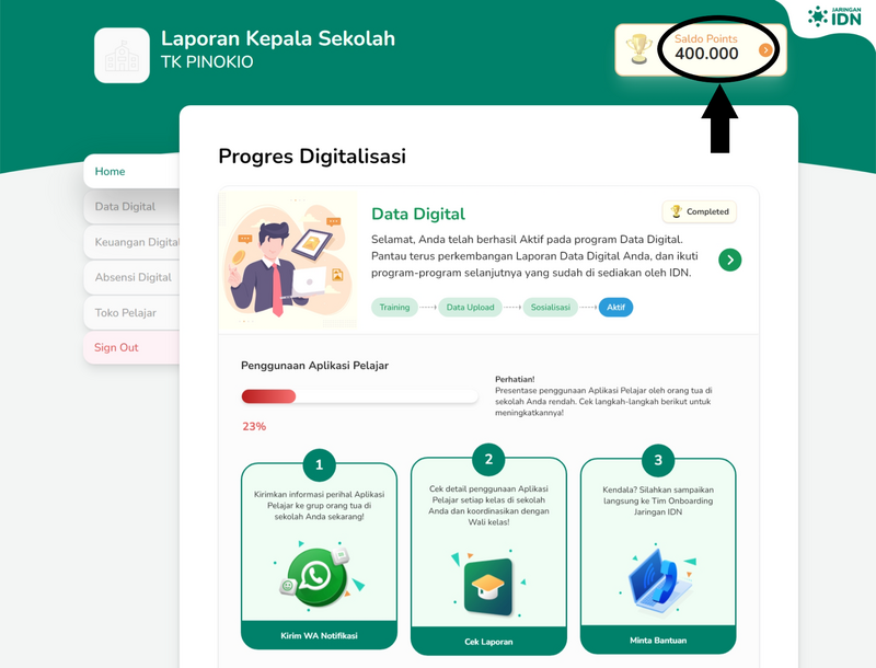 Cara Menukar Point di Laporan Kepala Sekolah Point.png