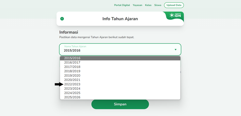 Merubah Tahun Ajaran Yang Aktif TA5.png