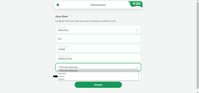 Menambah Akun Bank Lembaga Step 10.png